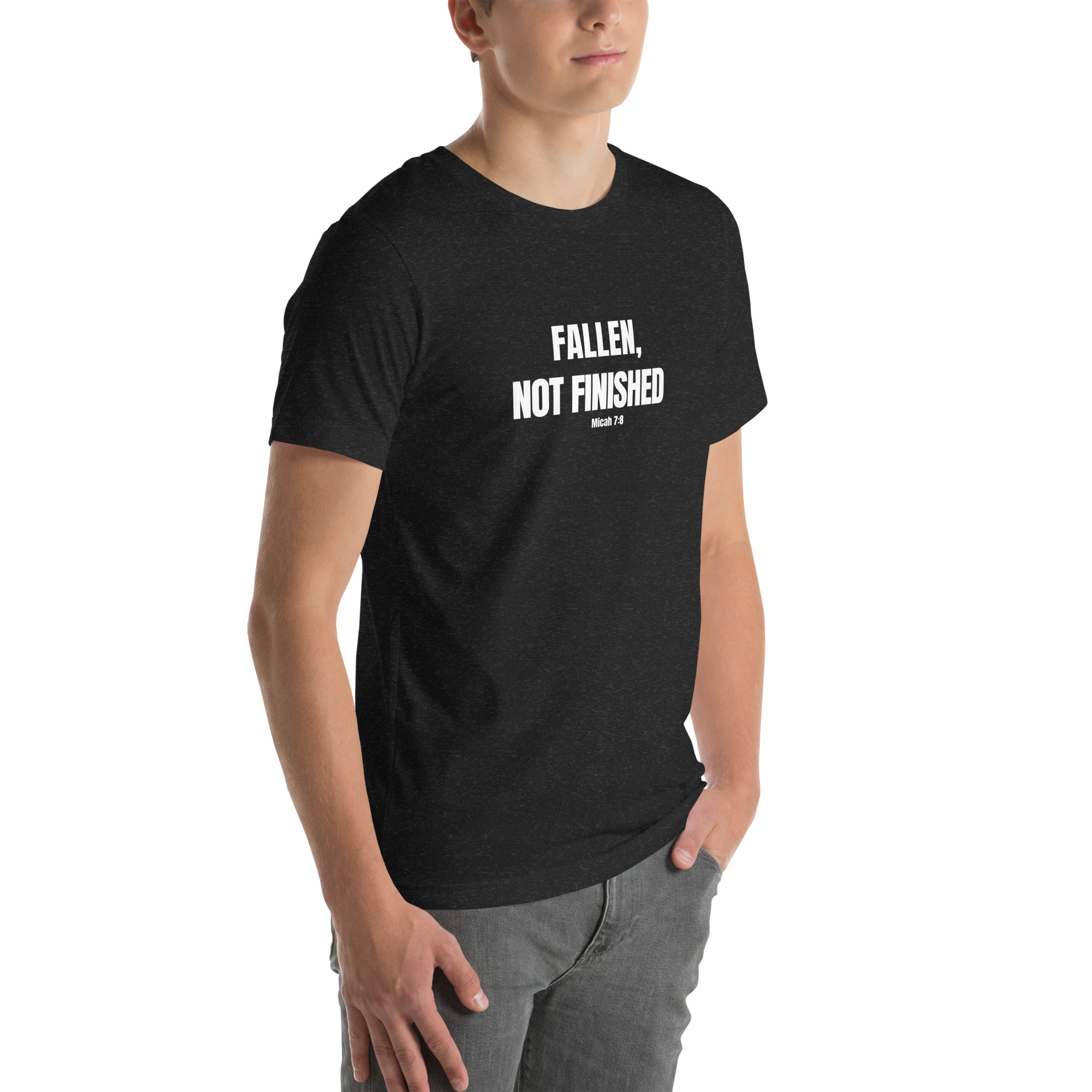 Fallen, Not Finished Christian T-Shirt – Faith Over Failure Tee - Image 6